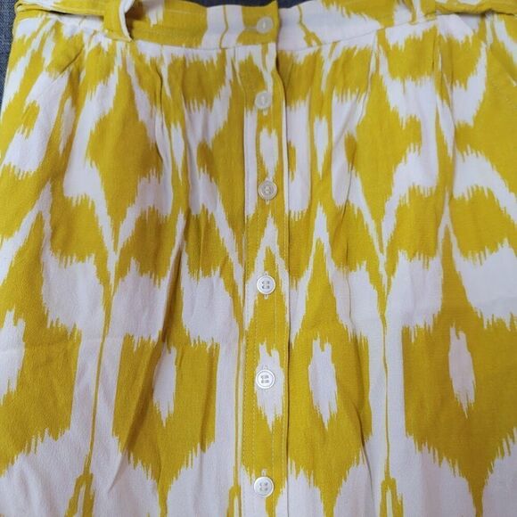 LOFT  Islander Ikat Print Button Front Mini Skirt - Picture 2 of 7